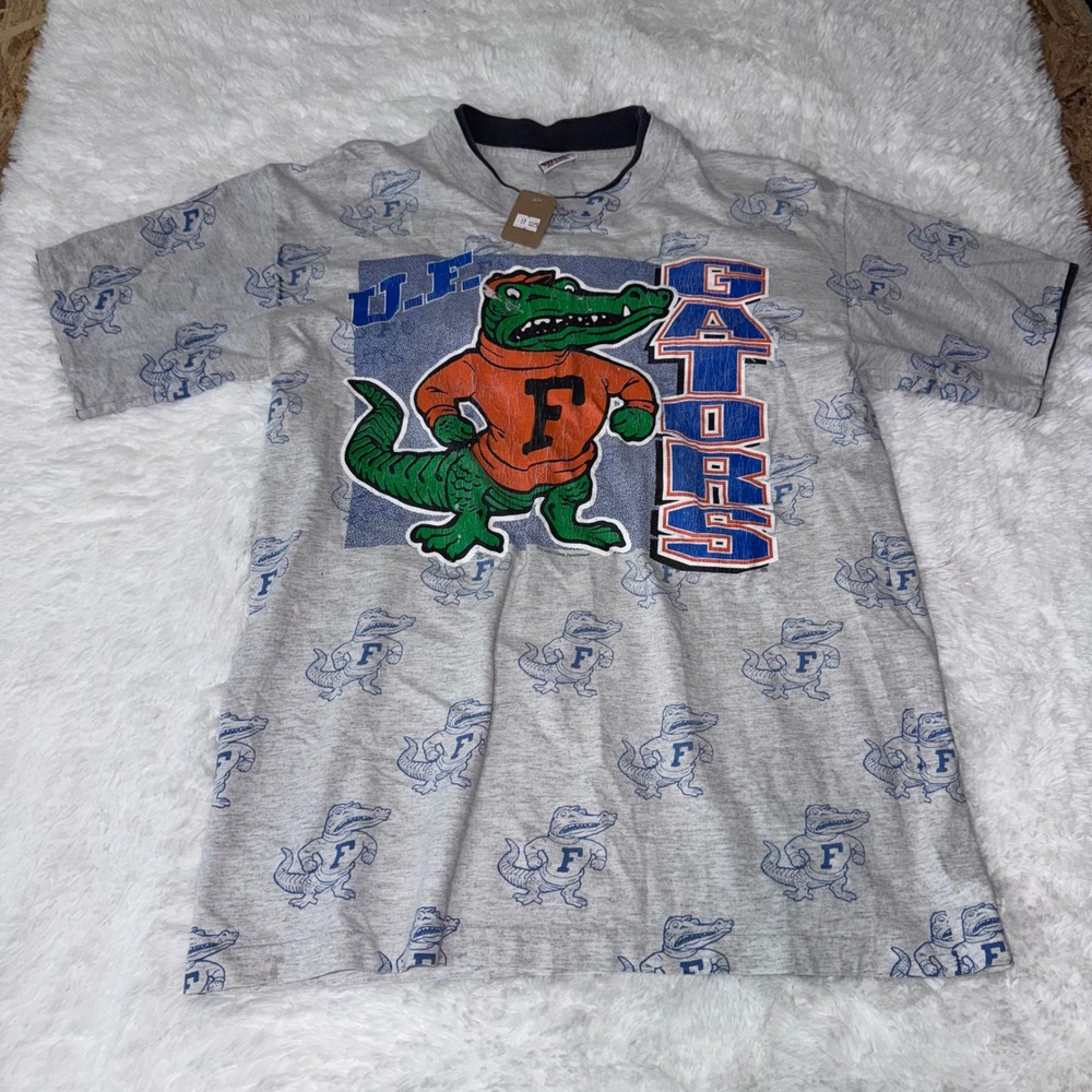 Vintage Signal Mega Tee Florida Gators AOP single stitch T Shirt Men's‎ Large